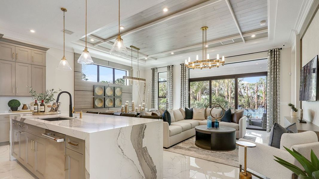 Representative furnished interior of a home built from the Julia by Kolter Homes in The Cove at Park Trace, Stuart (Image 8).