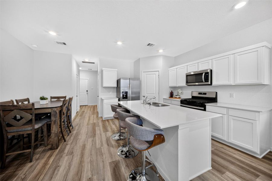 Furnished interior view inside a new home in The Villas at Legacy Park, Houston (Image 15).