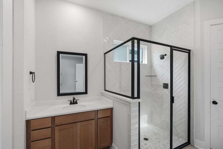 Representative furnished interior of a home built from the Archer 50′ by Chesmar Homes in Esperanza, Boerne (Image 7). Representative furnished interior of a home built from the Archer 50′ by Chesmar Homes in Esperanza, Boerne (Image 7).