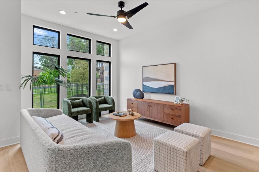 Furnished interior view inside a new home in The Enclave At Dulce Lane, Austin (Image 8).