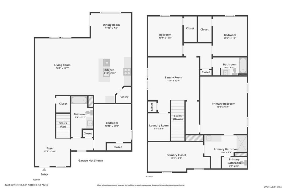 2D floor plan layout of this home in Laurel Vistas, San Antonio, TX (Image 4). 2D floor plan layout of this home in Laurel Vistas, San Antonio, TX (Image 4).