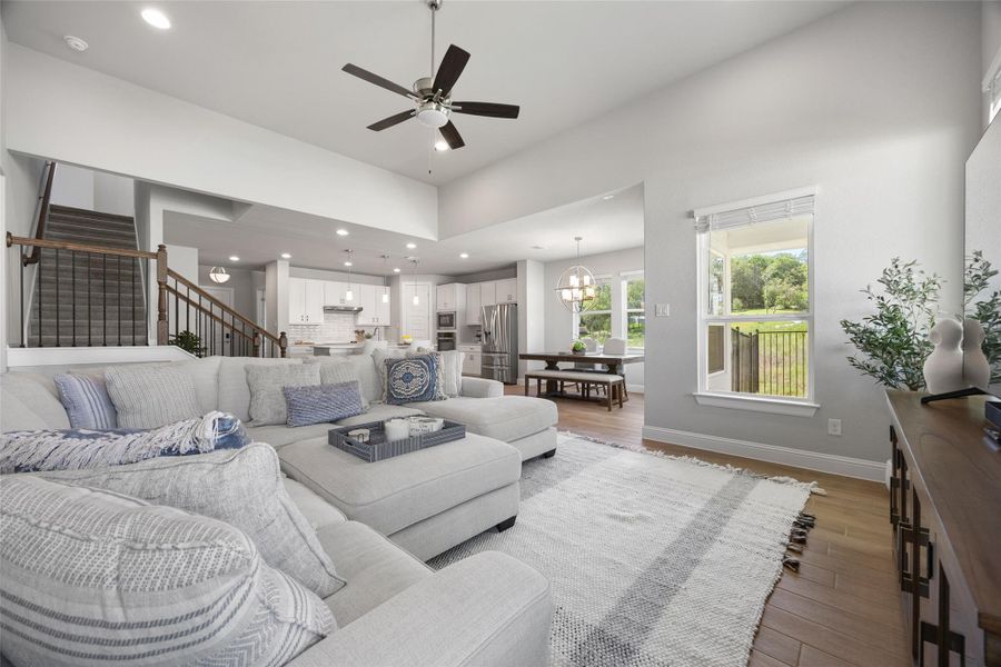 Furnished interior view inside a new home in Double Eagle Ranch, Cedar Creek (Image 15).
