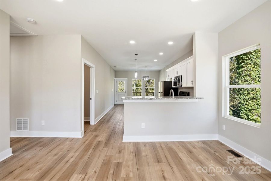 Living Room to Kitchen Living Room to Kitchen