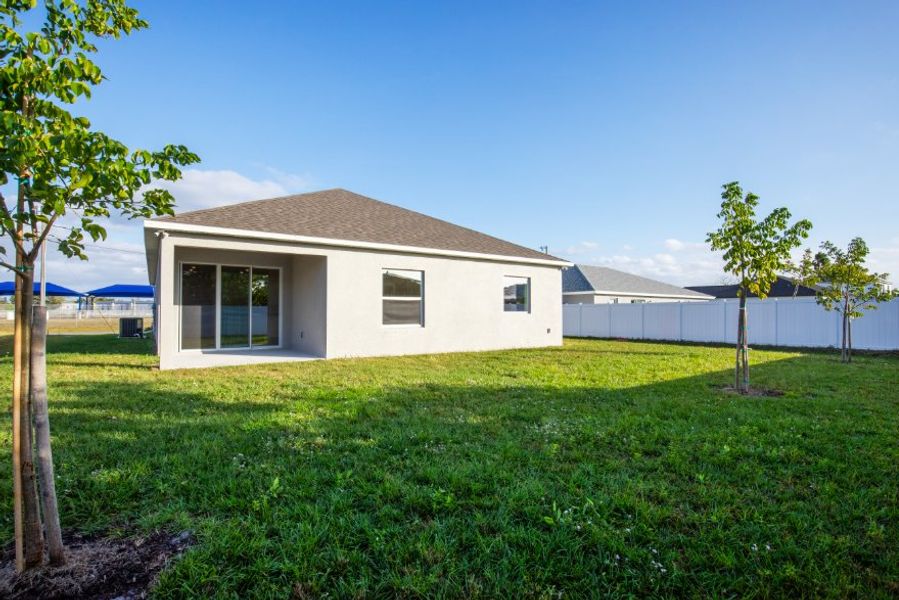 Exterior details and patio area of a home in Cape Coral, Cape Coral (Image 3).