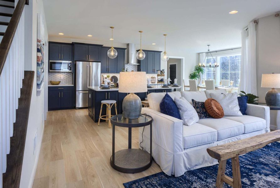 Family Room and Classic Kitchen