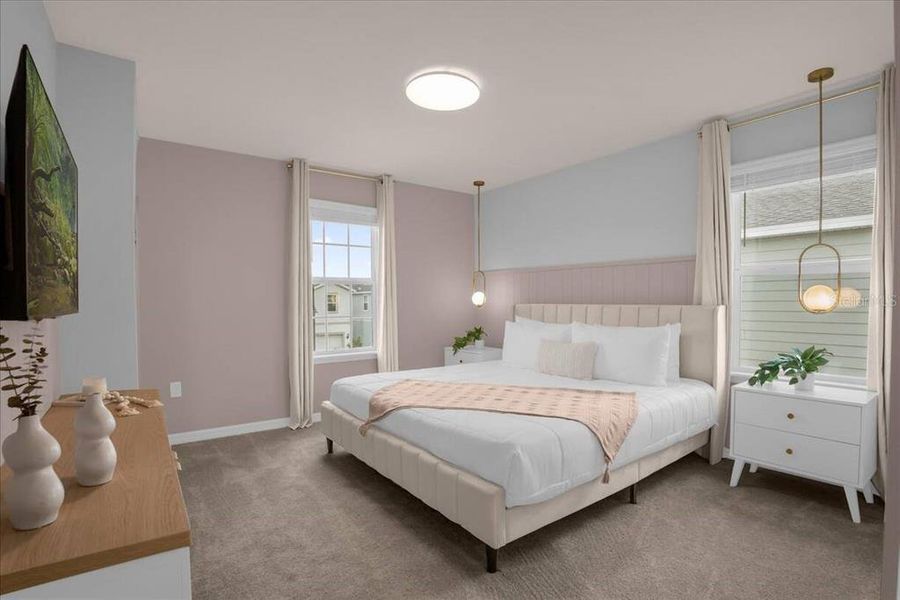 Furnished interior view inside a new home in , Clermont (Image 13).