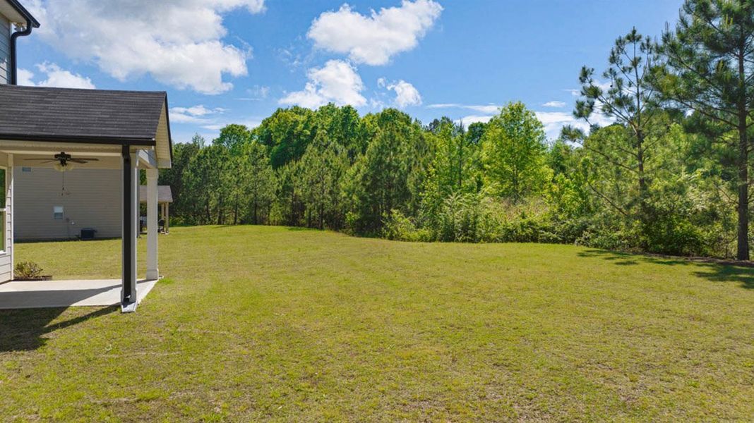 Representative exterior details of a home built from the Fleetwood by D.R. Horton in Evergreen Crossing, Locust Grove (Image 29).