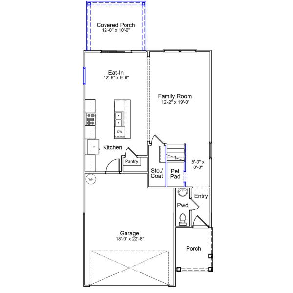 2D floor plan layout of this home in Ellington, Elgin, SC (Image 3).