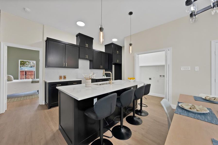 Furnished interior view inside a new home in , Fort Worth (Image 17). Furnished interior view inside a new home in , Fort Worth (Image 17).