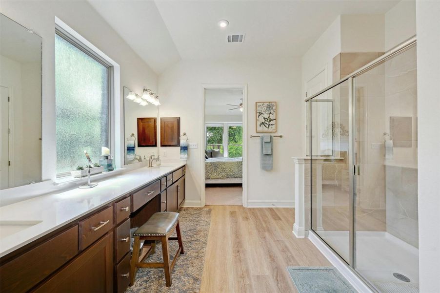 Furnished interior view inside a new home in , San Marcos (Image 28).