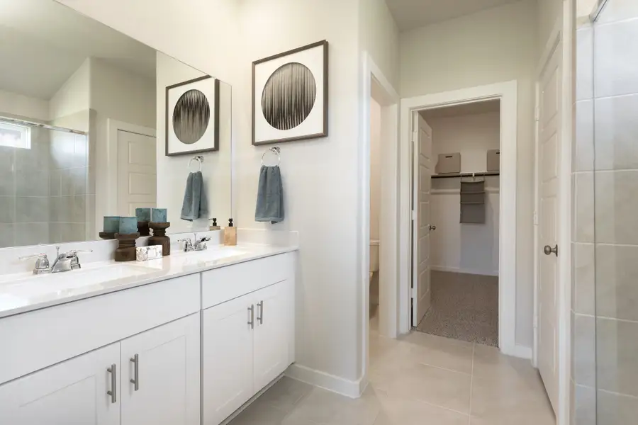 Furnished interior view inside a new home in Heights of Barbers Hill, Mont Belvieu (Image 3).