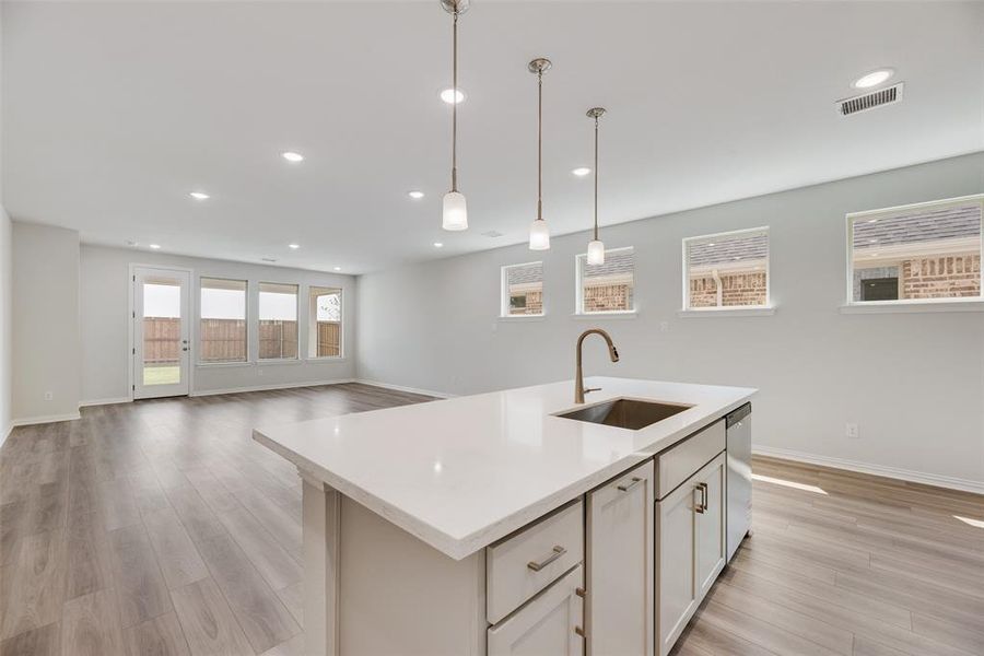 Furnished interior view inside a new home in Spiritas Ranch, Little Elm (Image 9). Furnished interior view inside a new home in Spiritas Ranch, Little Elm (Image 9).