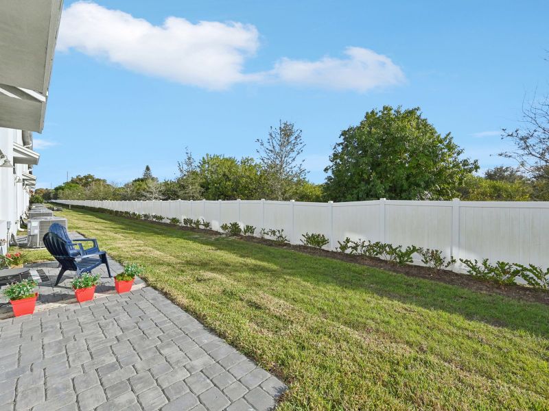 Exterior details and patio area of a home in Tidewater, Fort Pierce (Image 3).