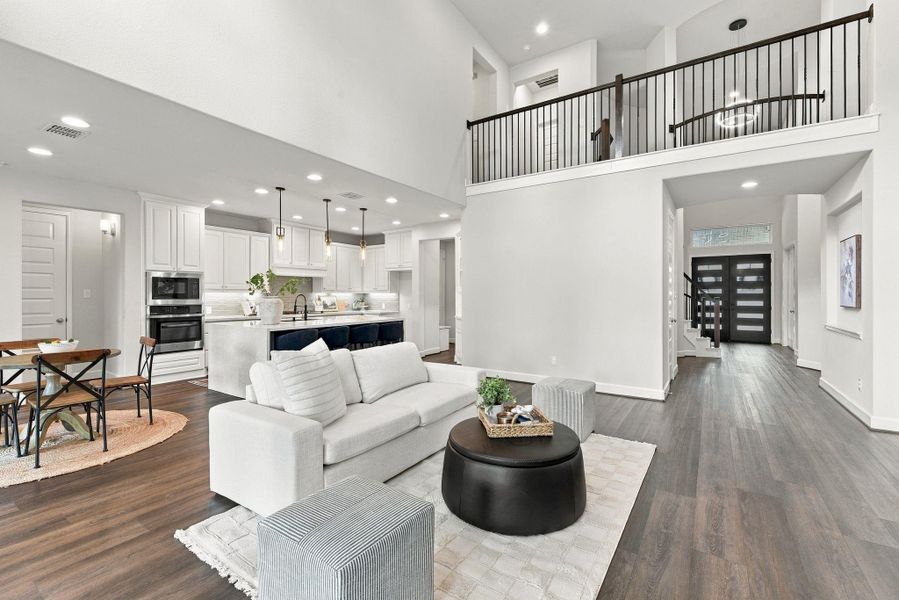 Furnished interior view inside a new home in The Highlands, Porter (Image 33).