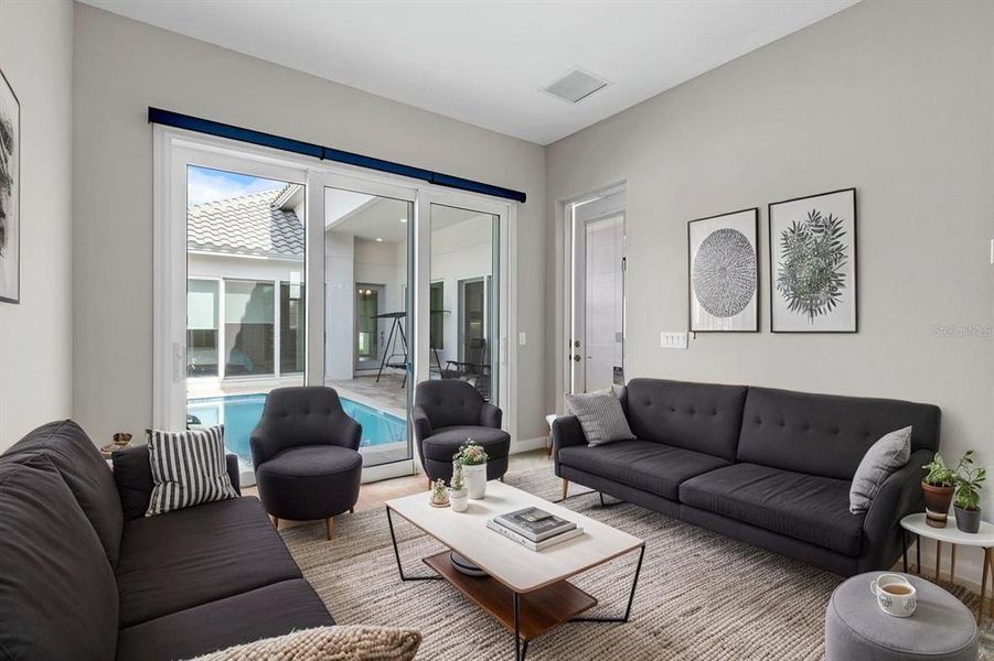 Furnished interior view inside a new home in Hampton Green at Providence, Davenport (Image 27).