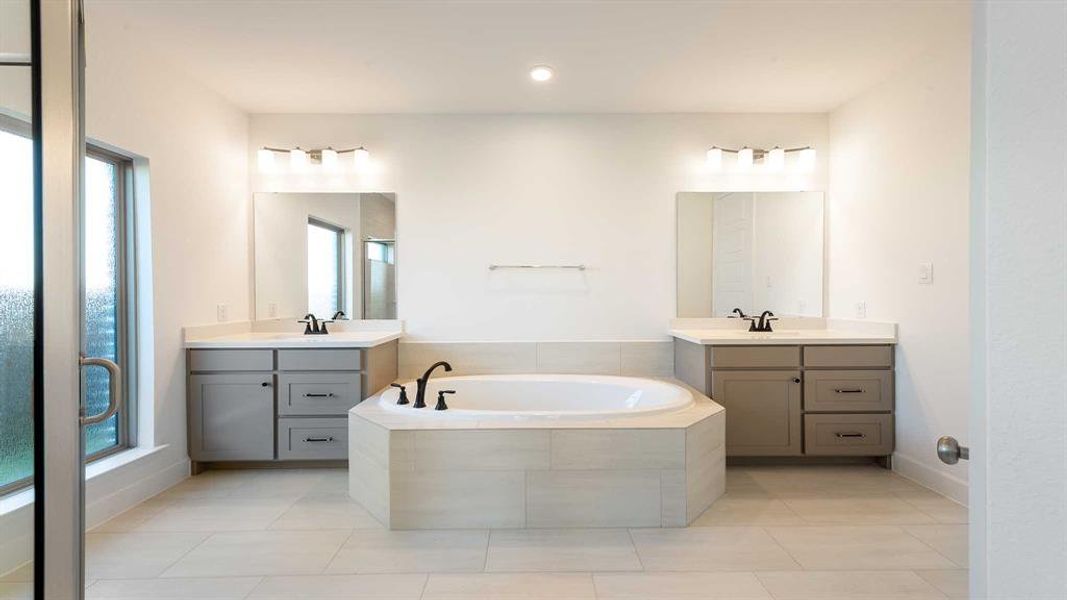 Furnished interior view inside a new home in Mosaic 50', Celina (Image 7).