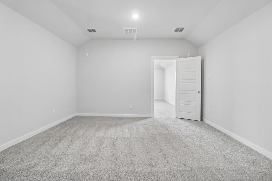 Media Room in the Masters home plan by Trophy Signature Homes