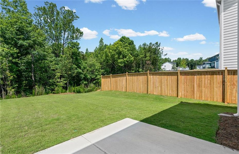 Exterior details and patio area of a home in Hunters Creek, Flowery Branch (Image 4). Exterior details and patio area of a home in Hunters Creek, Flowery Branch (Image 4).