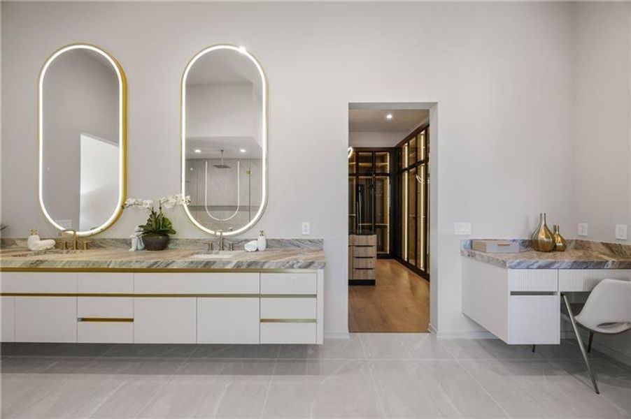 Furnished interior view inside a new home in , Atlanta (Image 58).