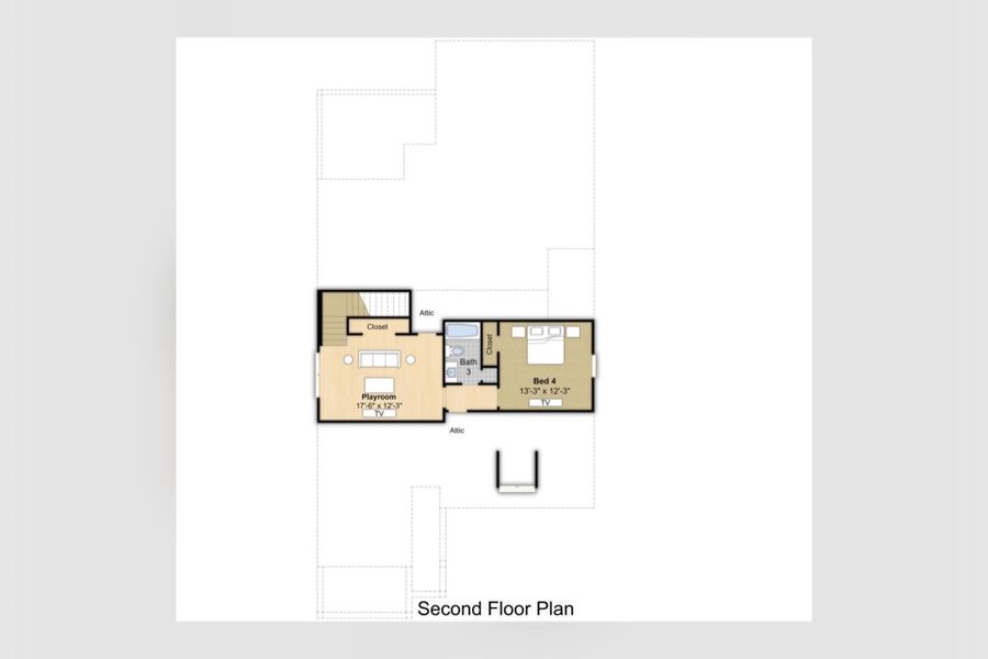2D floor plan layout of this home in Lockwood, Collierville, TN (Image 3).