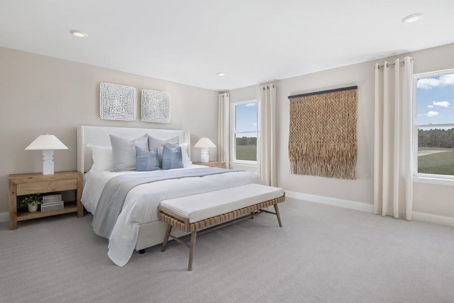 Representative furnished interior of a home built from the 2338 Modeled by KB Home in Midland Crossing, Midland (Image 8).