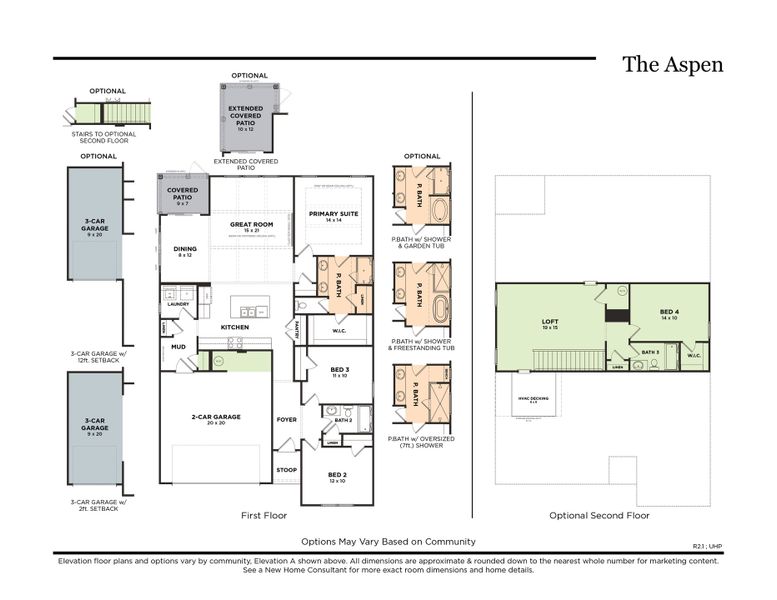 The Apsen with Optional 3-Car Garage (R2.1)