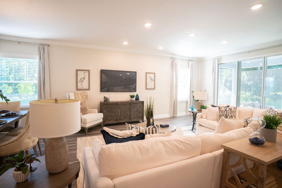 Furnished interior view inside a new home in Malabar Springs, Palm Bay (Image 10). Furnished interior view inside a new home in Malabar Springs, Palm Bay (Image 10).