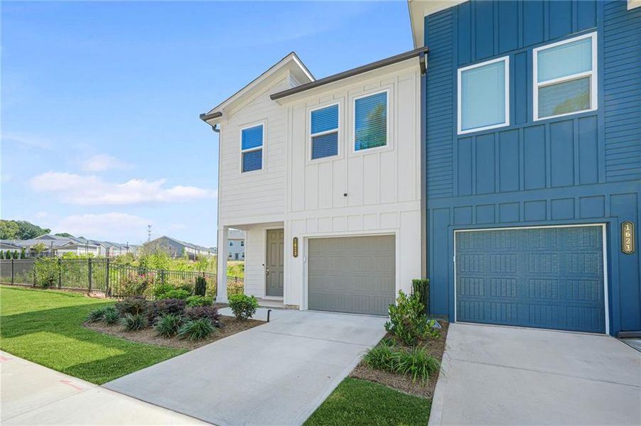 Front exterior of a new home in , Atlanta, GA, highlighting curb appeal (Image 29).