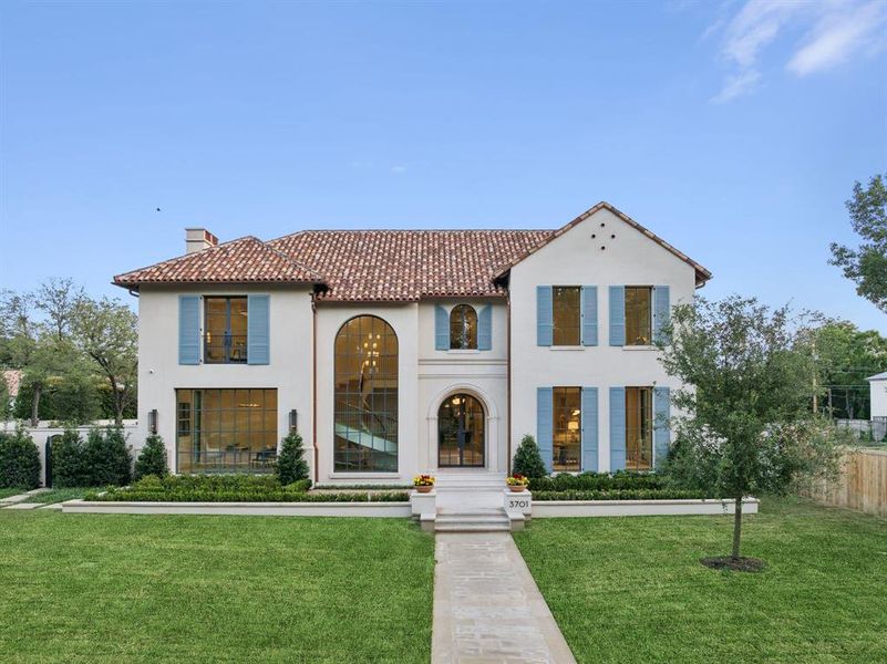 Front exterior of a new home in Highland Park, Highland Park, TX, highlighting curb appeal (Image 20).