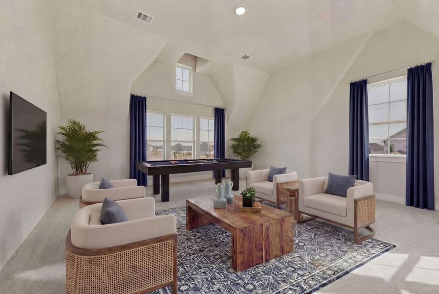 Furnished interior view inside a new home in Somerset Park, Rockwall (Image 18).