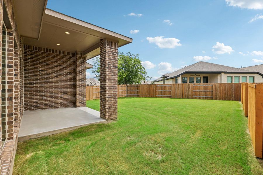 Exterior details and patio area of a home in 6 Creeks, Kyle (Image 21). Exterior details and patio area of a home in 6 Creeks, Kyle (Image 21).