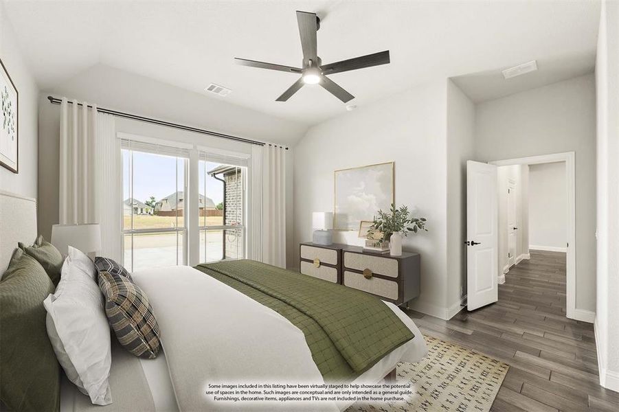 Furnished interior view inside a new home in Georgetown at Kings Fort 60s, Kaufman (Image 17).