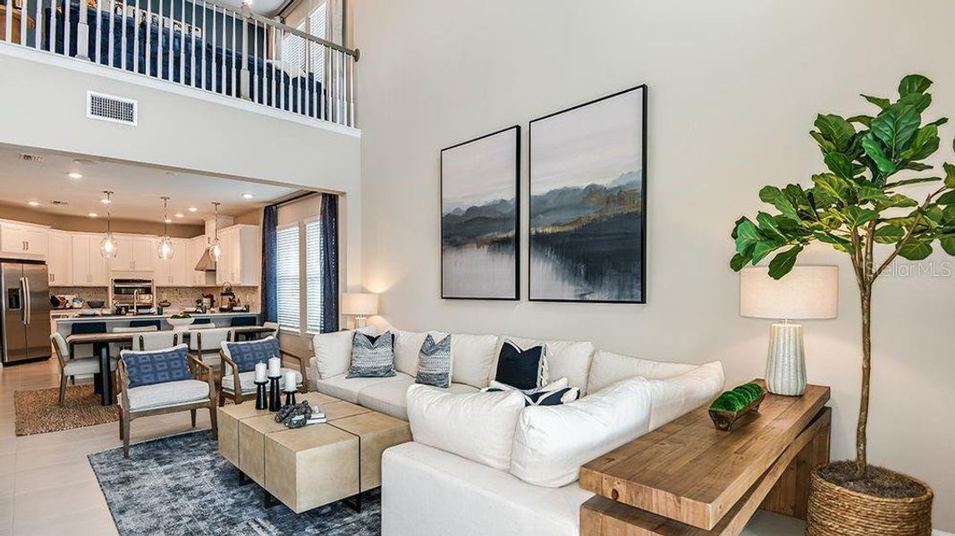 Furnished interior view inside a new home in Westview Community Group Page, Kissimmee (Image 4).