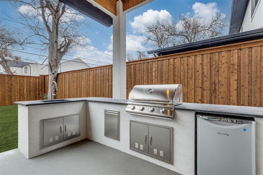 Exterior details and patio area of a home in , Dallas (Image 29). Exterior details and patio area of a home in , Dallas (Image 29).