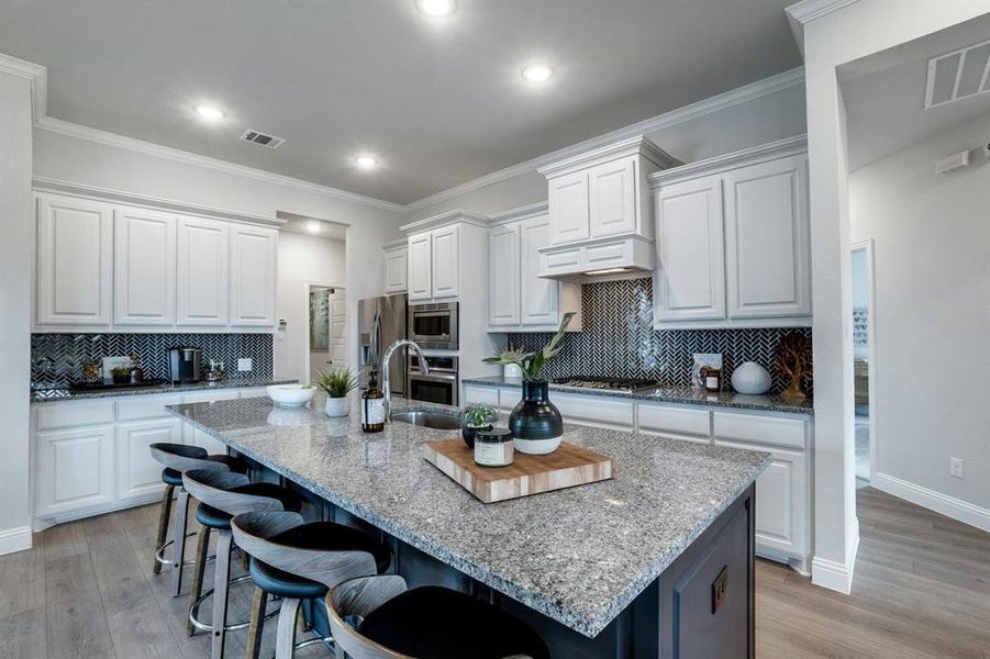 Furnished interior view inside a new home in Stone Eagle, Azle (Image 10).