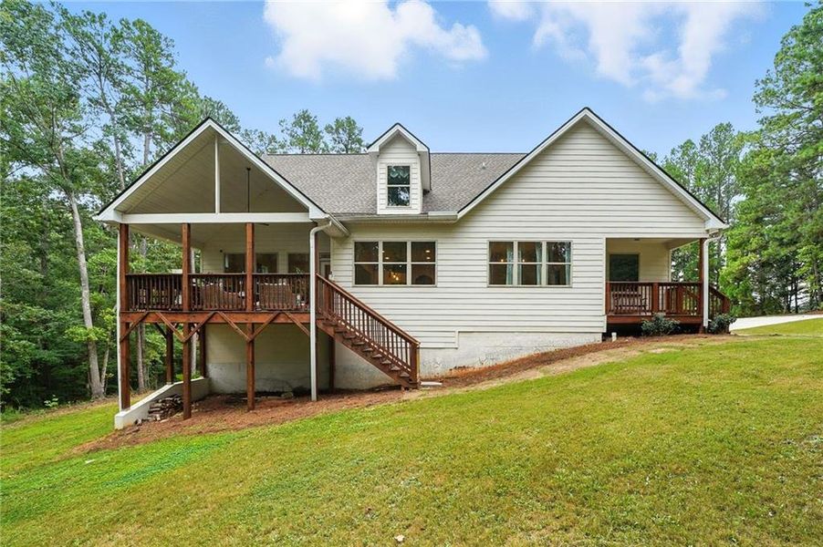 Front exterior of a new home in , Acworth, GA, highlighting curb appeal (Image 26).
