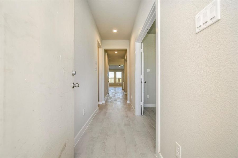 As you step into the threshold of this luxurious home, you&#39;ll soon be welcomed by anelegant glass door (to be installed). Inside, soaring ceilings amplify the spaciousness,while the refined wood-look tile flooring and oversized baseboards exudesophistication and charm.