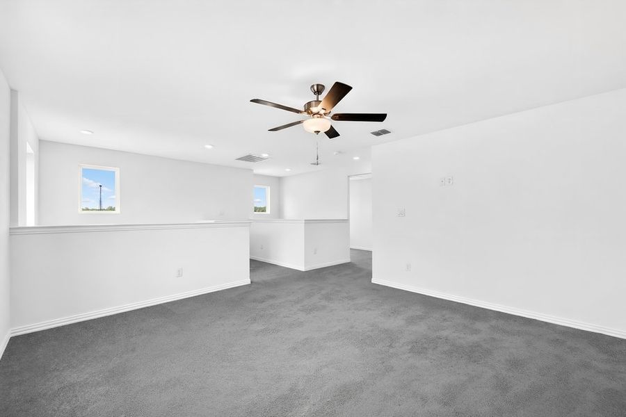 Spacious, unfurnished interior of a new home in Parks at Foster Crossing, Anna (Image 25). Spacious, unfurnished interior of a new home in Parks at Foster Crossing, Anna (Image 25).