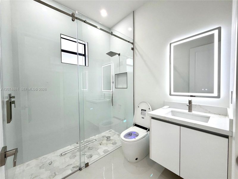 Furnished interior view inside a new home in , Naples (Image 10).