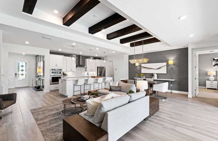 Furnished interior view inside a new home in Avondale at Avenir, Palm Beach Gardens (Image 28).