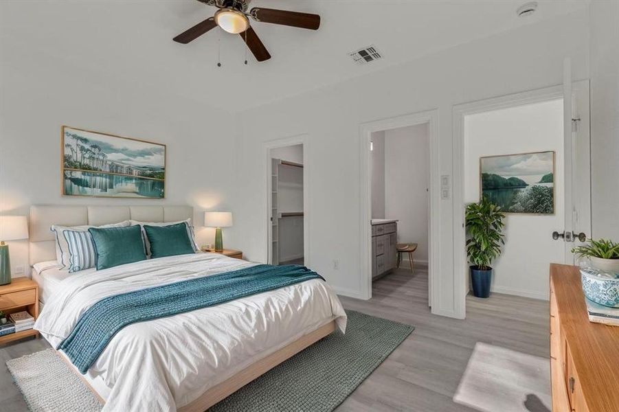 Image is virtually staged, furniture and decor are virtually added