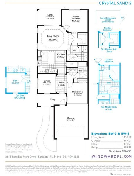 2D floor plan layout of this home in Windward Real Estate and Homes for Sale in Sarasota, FL - Neal Communities, Sarasota, FL (Image 5). 2D floor plan layout of this home in Windward Real Estate and Homes for Sale in Sarasota, FL - Neal Communities, Sarasota, FL (Image 5).