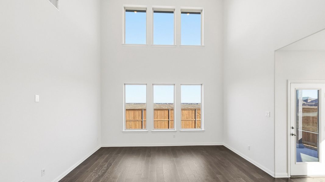 Furnished interior view inside a new home in Green Meadows Premier, Celina (Image 27). Furnished interior view inside a new home in Green Meadows Premier, Celina (Image 27).