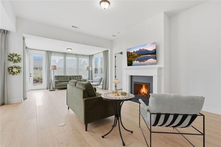 Furnished interior view inside a new home in , Hoschton (Image 40).