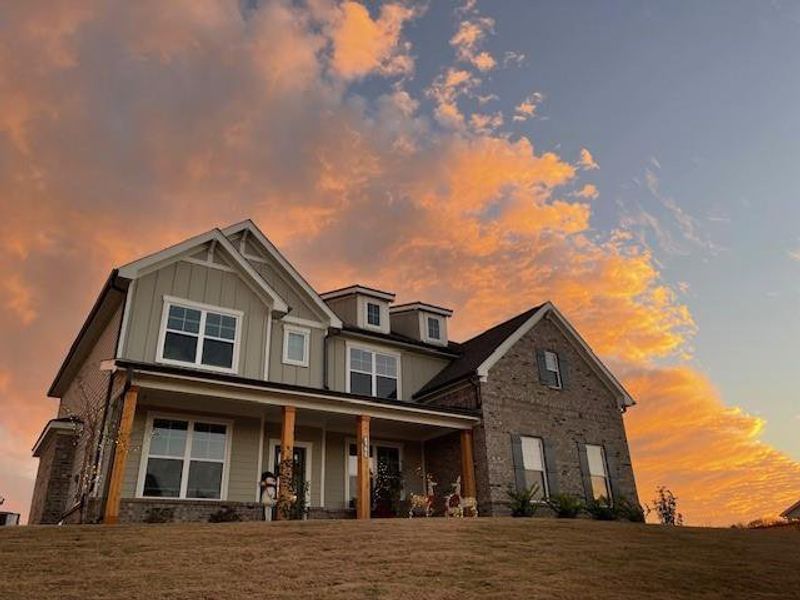 Front exterior of a new home in , Dawsonville, GA, highlighting curb appeal (Image 2). Front exterior of a new home in , Dawsonville, GA, highlighting curb appeal (Image 2).