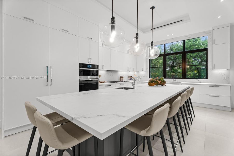 Furnished interior view inside a new home in , Miami (Image 35).