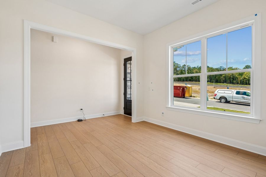 Representative unfurnished interior of a home built from the Lure by Caruso Homes in Blue Run, Raleigh (Image 19). Representative unfurnished interior of a home built from the Lure by Caruso Homes in Blue Run, Raleigh (Image 19).