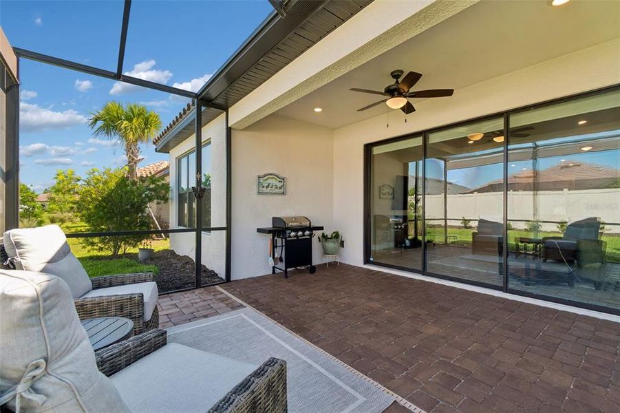 Exterior details and patio area of a home in , Wesley Chapel (Image 33).