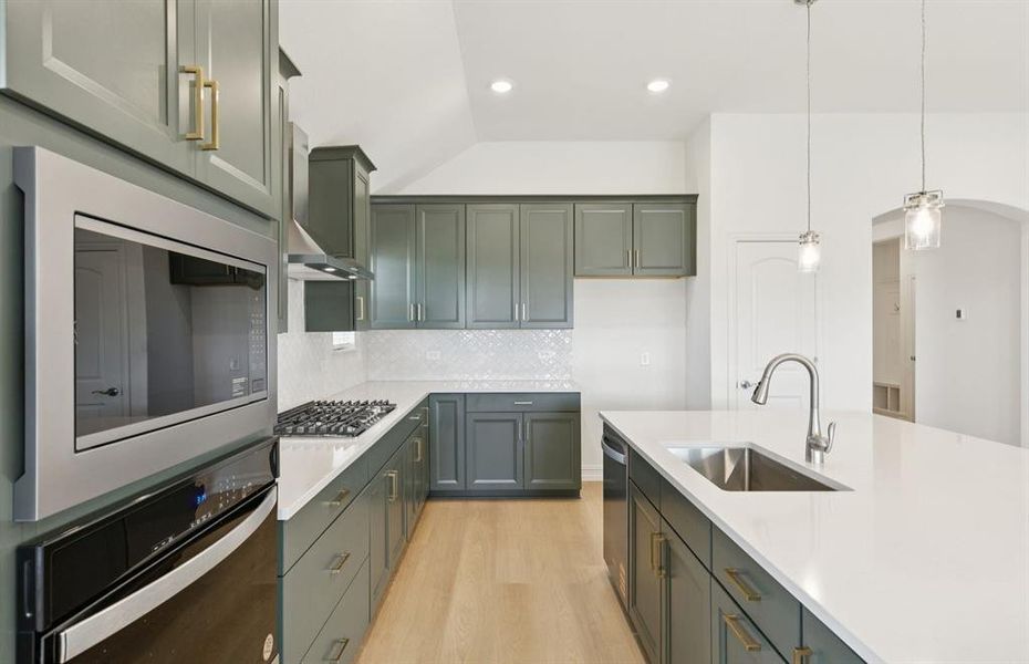Abundant cabinet space in kitchen Abundant cabinet space in kitchen