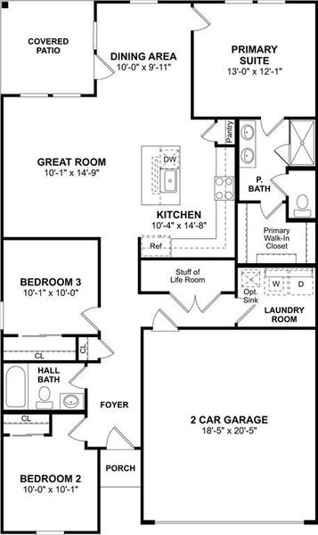 The Clyde II floor plan by K. Hovnanian Homes. 1st Floor Shown. *Prices, plans, dimensions, features, specifications, materials, and availability of homes or communities are subject to change without notice or obligation.